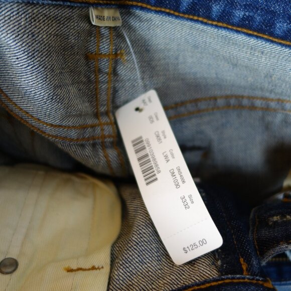 J. Crew 770 Kaihara Japanese Blue Denim Jeans New w/ Tags, Size 33 in x 32 in - Picture 14 of 16